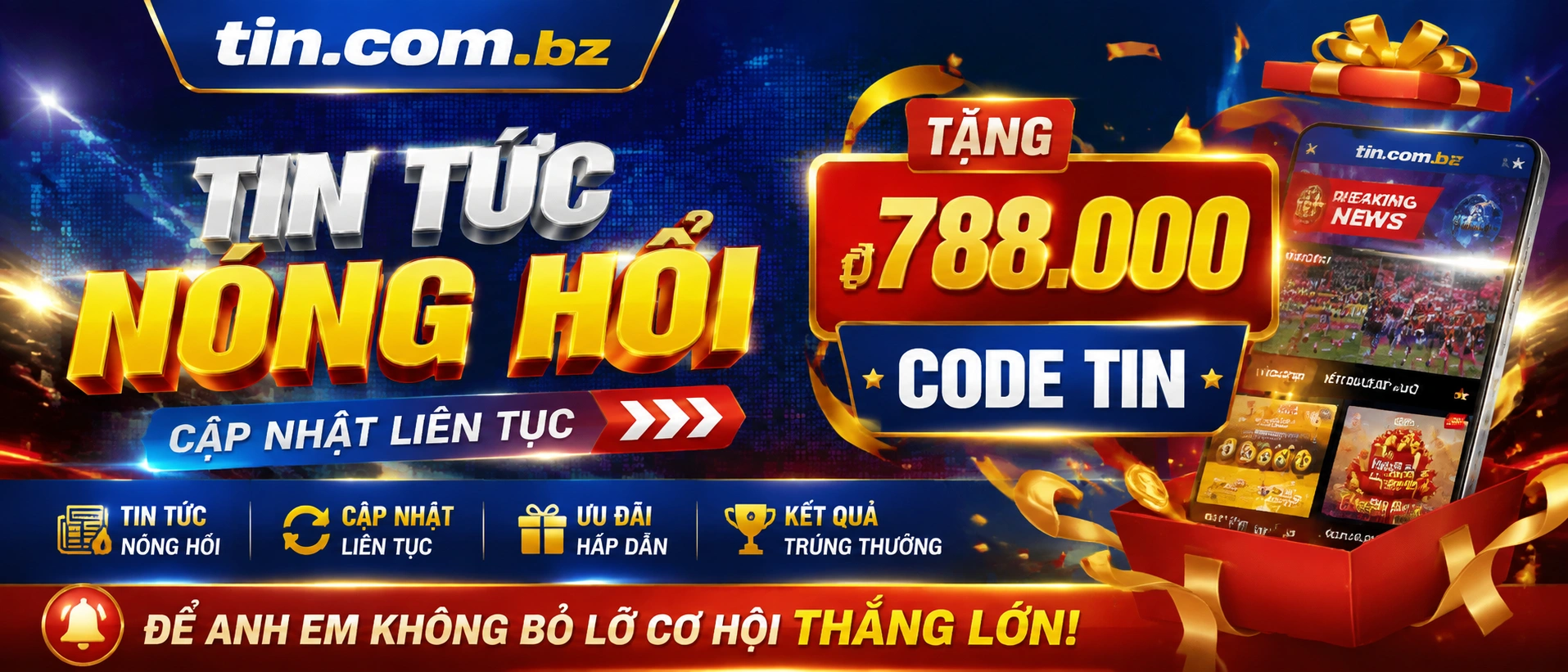 Màn hình tin tức tối ưu cho điện thoại